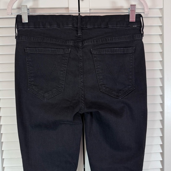 Mother The Looker Not Guilty Black Jeans Mid Rise Skinny Size 28 - Picture 6 of 13